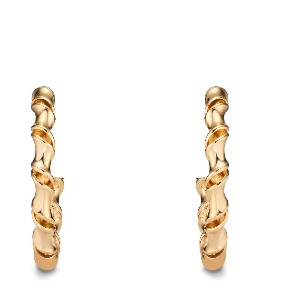 Hoop earrings Bronze gold plated 3 microns