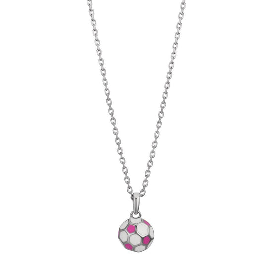 Necklace with pendant Silver Rhodium plated Football 38-40 cm