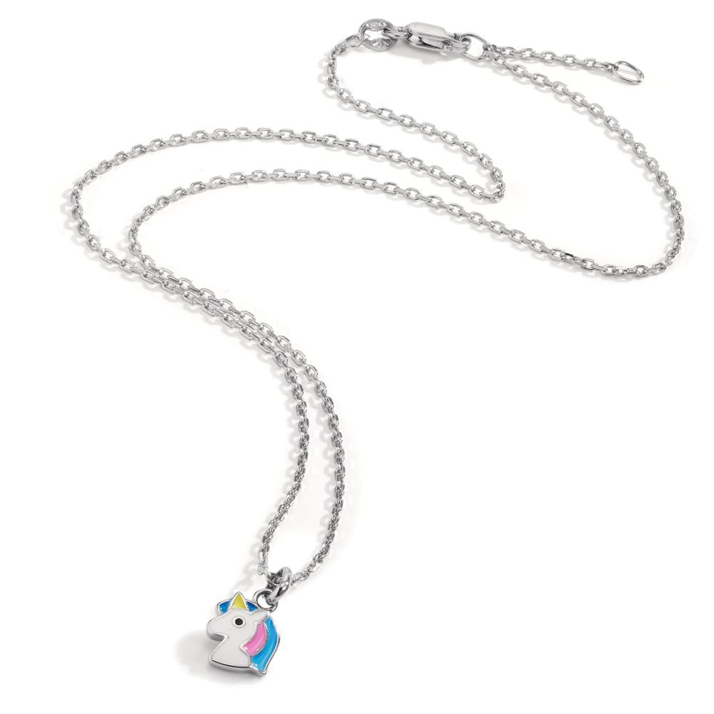 Necklace with pendant Silver Rhodium plated Unicorn 36-38 cm