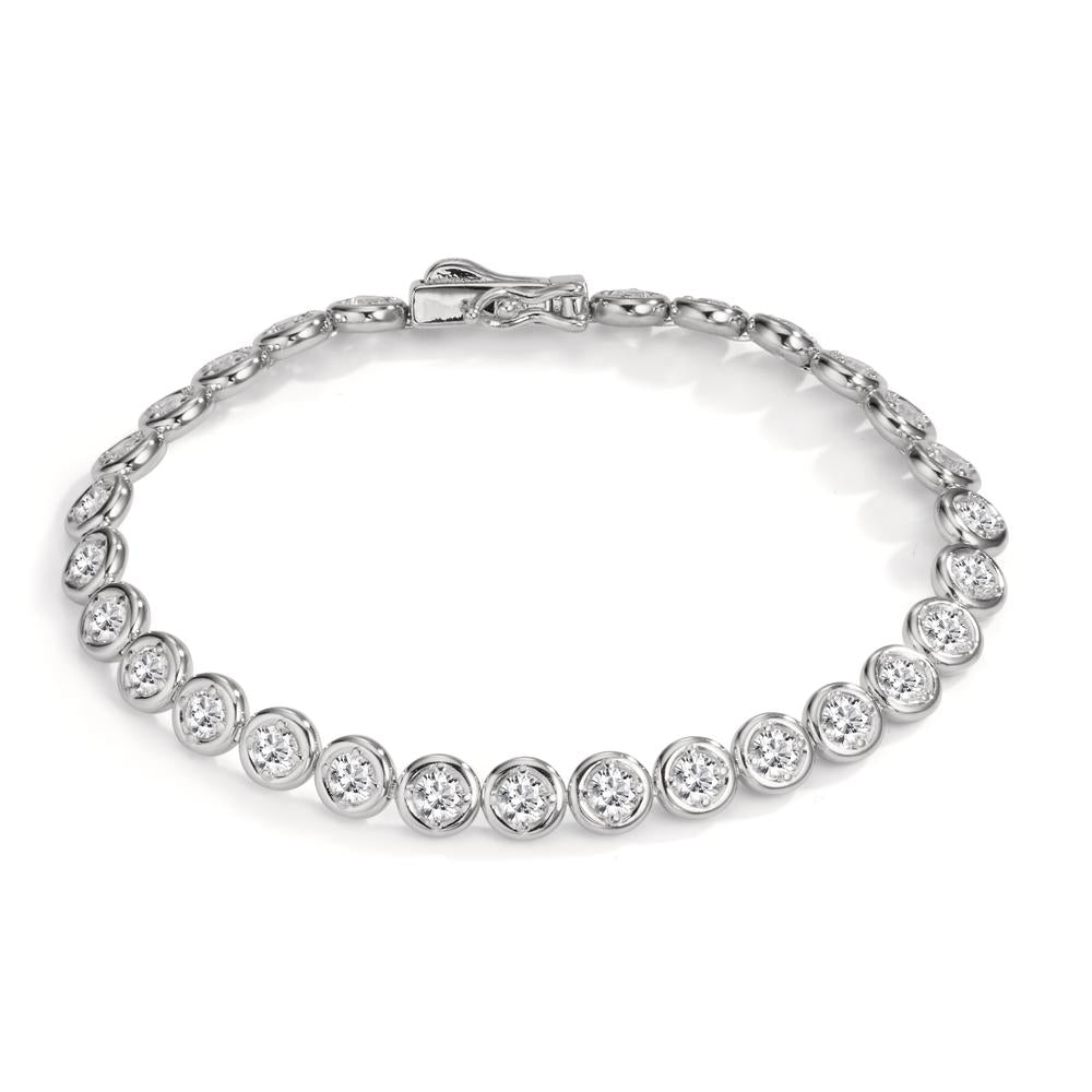 Bracelet Silver Zirconia 30 Stones Rhodium plated 18 cm