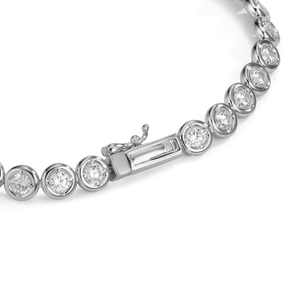 Bracelet Silver Zirconia 30 Stones Rhodium plated 18 cm